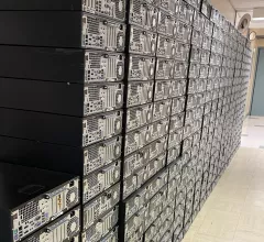 I stack of more than 300 computers with cyberattack infected hard drives at Sky Lakes Medical Center, Oregon, discusses how the hospitals IT team overcame a ransomware attack in 2020 during the height of COVID that took down their entire network and how radiology recovered within two weeks.. 