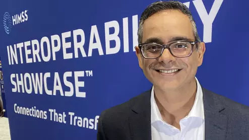 Emit Trivedi, Healthcare Information Management Systems Society (HIMSS) director of informatics and health IT standards, discussed these challenges of next-level interoperability with Health Exec at the HIMSS 2023 annual meeting. #HIMSS #HIMSS23 #HIMS2023 #interoperability