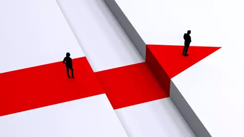 Image depicting gap between genders in pay