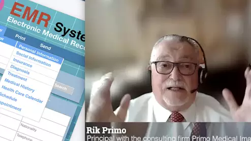 Radiology IT expert Rik Primo explains issues with interfacing EMR data into radiology PACS. #interoperability #PACS