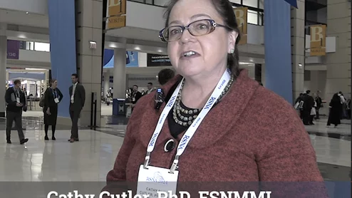 Video of SNMMI President Cathy Cutler explaining advocacy efforts for nuclear imaging. #SNMMI 