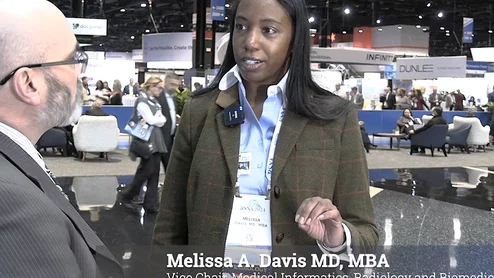 Melissa Davis, MD, MBA, Yale University, explains her research into private equity market penetration in radiology. 