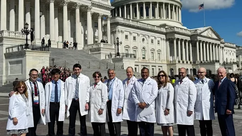 Radiologists lab coat Capitol Hill Day American College of Radiology ACR