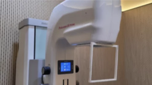 Novel shielding device provides more radiation protection during mammograms.