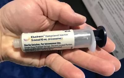 The new MRI contrast agent gadopiclenol, sold under the trade names Elucirem and Vueway by Bracco and Guerbet, uses 50% less gadolinium than current MRI agents. #MRI #RSNA #RSNA22