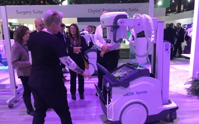 The mKDR Express mobile DR X-ray system from Konica Minolta. #RSNA #Radiography #RSNA22