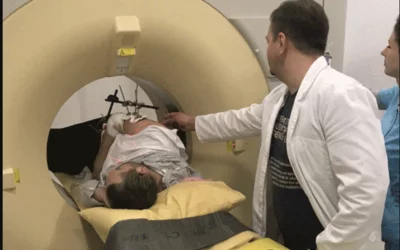 CT scan of wounded in Kyiv LifeScan clinic. Photo from Oleksandr Chukanov, courtesy of RSNA.