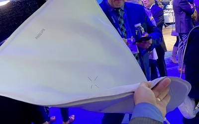 Ultra soft and flexible MRI coils shown by Philips Healthcare at RSNA 2024. Photo by Dave Fornell