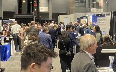 Recruiters row was packed most of the time at RSNA 2024 and there were at least 60 health systems with booths, a significant increase from the pre-pandemic years. As the radiologist shortage continues to grow, practices across the country are trying to fill open positions