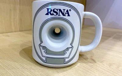 RSNA coffee mug in the gift shop.