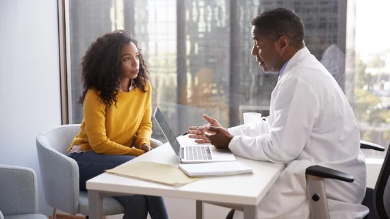 woman patient and doctor 