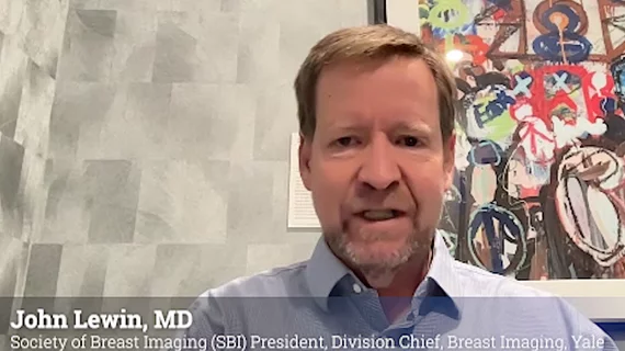 Society of Breast Imaging (SBI) President John Lewin, MD, explains some of new initiatives and technology in mammography to increase earlier breast cancer detection. #SBI #breastimaging #mammography