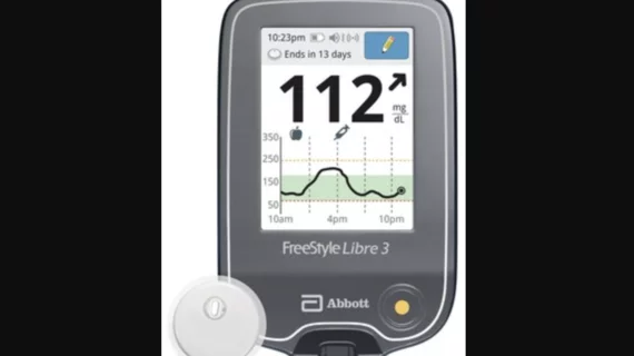 Abbott’s FreeStyle Libre 3 integrated continuous glucose monitoring (iCGM) system.