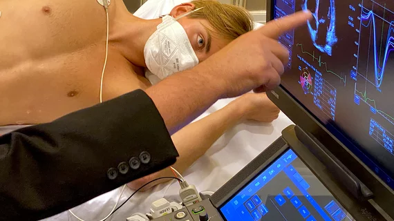 Cardiac echo ultrasound strain exam live scanning training class at ASE 2030.