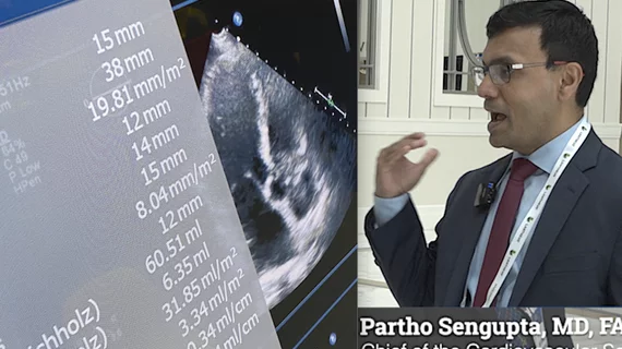 Video of Partho Sengupta, MD, explaining two major shifts in AI for echocardiography at ASE 2023. These include GPT and deep learning to automate measurements. #ASE23 #ASE2023 #ASE #AI 